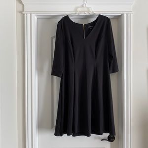 Black v neck dress